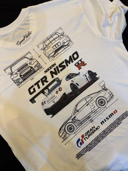 WHITE OVER SIZED T SHIRT (NISSAN GT-R NISMO)
